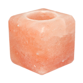 Соляной подсвечник куб