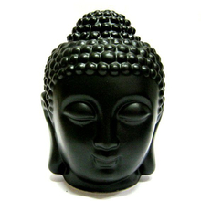 Аромалампа голова Будды большая, черная