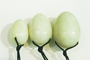 Тренажер "Нефритовые яйца" ПРЕМИУМ светло-зеленый с вискозными нитями