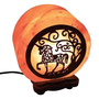 Единорог, соляная лампа с деревянной картинкой, малая
