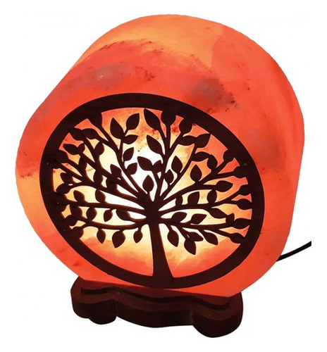 Денежное дерево, соляная лампа с деревянной картинкой