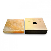 Плитка для жарки из гималайской соли с бордюром и канавками в коробке