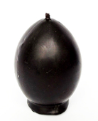 Восковая свеча-яйцо черная