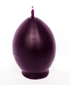 Восковая свеча-яйцо фиолетовая