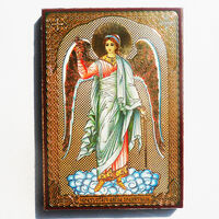 Ангел-хранитель. Икона МДФ, 6Х8 см