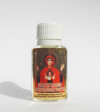 На иконе "Неупиваемая чаша" освященное ароматическое масло