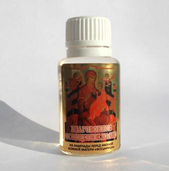 На иконе "Всецарица" ароматическое масло освященное