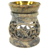 Аромалампа каменная "Звезда" с бронзовой вставкой