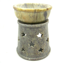Аромалампа каменная малая "Звезды" с большой чашей